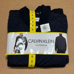 NEW - Calvin Klein Men's Navy Flight Jacket